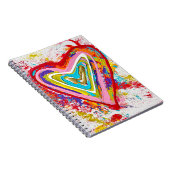 Red Heart Notebook Notizblock (Rechte Seite)