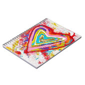 Red Heart Notebook Notizblock (Linke Seite)