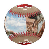 Red Heart Our First Christmas Together 2 Photo Baseball (Vorderseite)