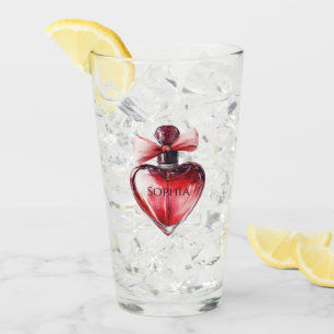 Red Heart Parfüm Flasche Glas