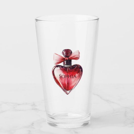 Red Heart Parfüm Flasche Glas (Vorderseite)