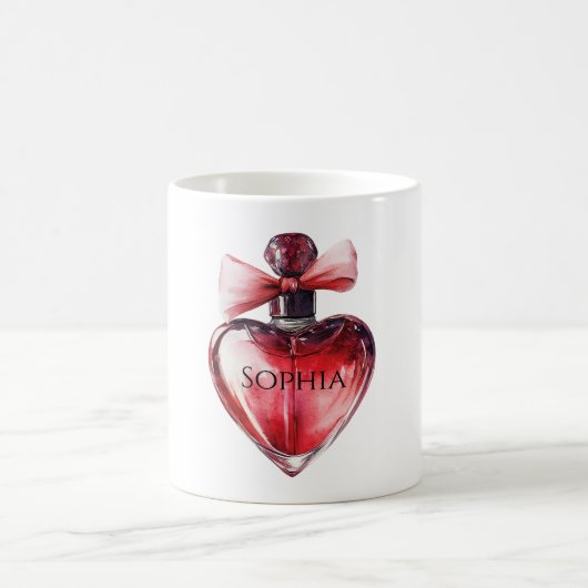Red Heart Parfüm Flasche Kaffeetasse (Mittel)