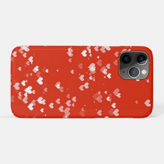 Red Heart Pattern Case-Mate iPhone Hülle (Rückseite (Horizontal))