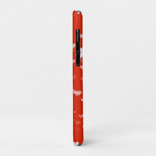 Red Heart Pattern Case-Mate iPhone Hülle (Hinten/Links)