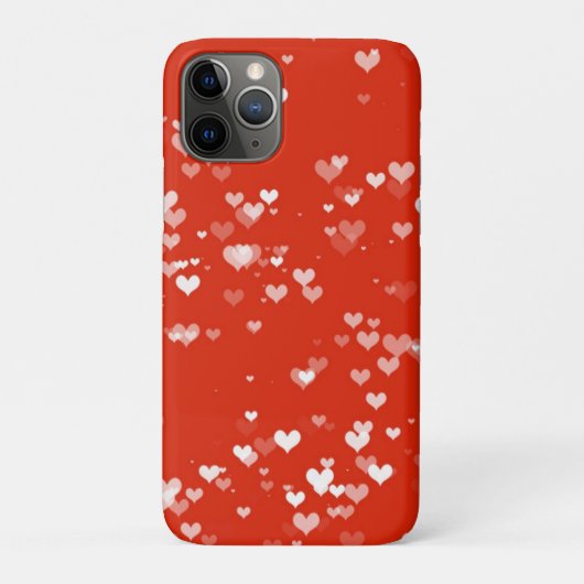 Red Heart Pattern Case-Mate iPhone Hülle (Rückseite)