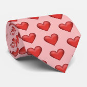Red Heart Pattern Krawatte (Gerollt)