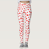Red Heart Pattern Leggings (Vorderseite)