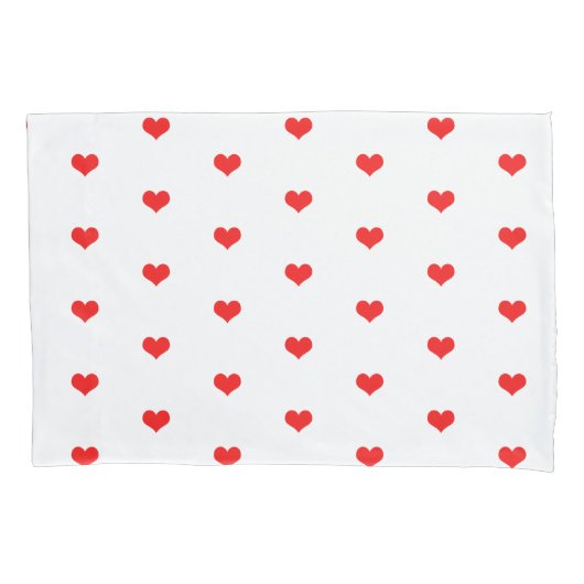 Red Heart Patterns Cute Valentine's Day Gift Decor Kissenbezug (Vorderseite)