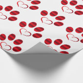 Red Heart Paw Geschenkpapier (Ecke)