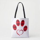 Red Heart Paw Tasche (Vorderseite)