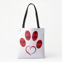 Red Heart Paw