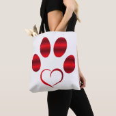 Red Heart Paw Tasche (Von Nahem)