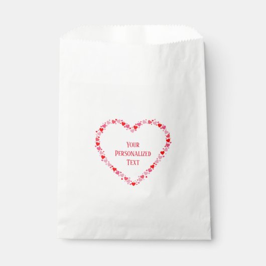 Red Heart Personalisiert Geschenktütchen (Vorderseite)