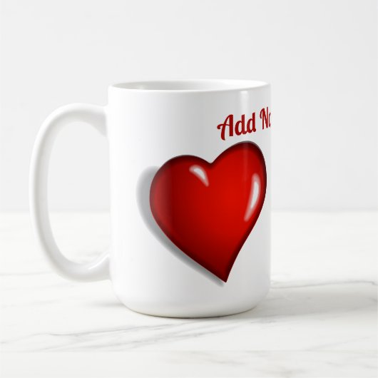 Red Heart Personalisiert Kaffeetasse (Links)