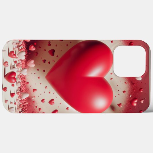Red Heart Phone Case (Rückseite (Horizontal))