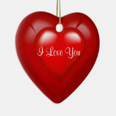 Red Heart Pop I Liebe Sie wahren Ornament (Rechts)