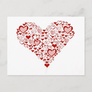 Red Heart Postkarte