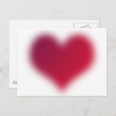 Red Heart Postkarte (Vorne/Hinten)