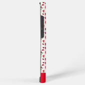 Red heart red flowers garden chic floral foliage samsung galaxy hülle (Rechte Seite)