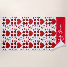 Red heart red flowers garden chic floral foliage