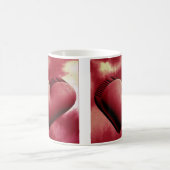 Red Heart Romantic 3D Watercolor Tasse (Mittel)