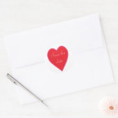 Red Heart Save the Date Stickers (Umschlag)