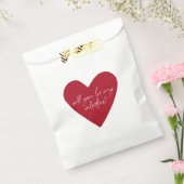 Red Heart Script Valentinstag Geschenktütchen (Versiegelt)