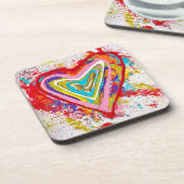 Red Heart Set von 6 Untersetzer (Linke Seite)