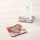 Red Heart Set von 6 Untersetzer (Rechte Seite)