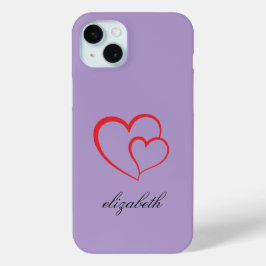 red heart shape colorful background personalized  Case-Mate iPhone hülle