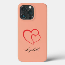 red heart shape colorful background personalized  Case-Mate iPhone hülle