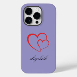 red heart shape colorful background personalized  Case-Mate iPhone 14 pro hülle