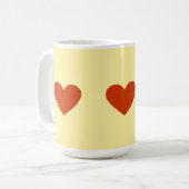 Red Heart Simple Kaffeetasse (Vorderseite Links)