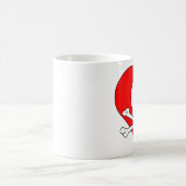 Red Heart Skull Kaffeetasse (Mittel)