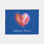 Red Heart Soft Fleece Custom Baby Blankes (Vorderseite (Horizontal))