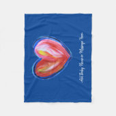 Red Heart Soft Fleece Custom Baby Blankes (Vorderseite)