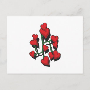 Red Heart Tattoo Design Postkarte