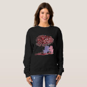 Red Heart Tree Elephant Hugs Couple Valentine's Da Sweatshirt (Vorne ganz)