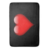Red Heart Trendy Liebe Wedding Badematte (Vorderseite Vertikal)