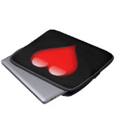 Red Heart Trendy Liebe Wedding Laptopschutzhülle (Vorne Knopf)