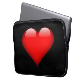 Red Heart Trendy Liebe Wedding Laptopschutzhülle (Vorderseite Links)