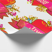 Red Heart True Love Geschenkpapier