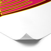 Red Heart True Love Poster (Ecke)