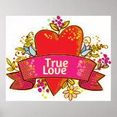 Red Heart True Love Poster (Vorne)