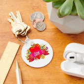 Red Heart True Love Schlüsselanhänger