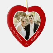 Red Heart Unser erstes Weihnachtsgeschenk Keramikornament (Rechts)