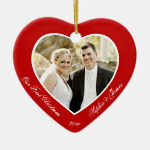 Red Heart Unser erstes Weihnachtsgeschenk Keramikornament