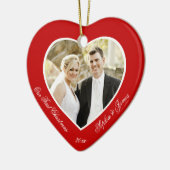 Red Heart Unser erstes Weihnachtsgeschenk Keramikornament (Links)