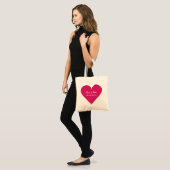 Red Heart Valentine Zolltaschen Tragetasche (Vorderseite (Model))