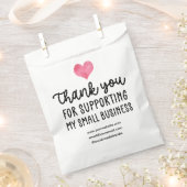 Red Heart Vielen Dank, dass Sie kleine Unternehmen Geschenktütchen (Ausgeschnitten)